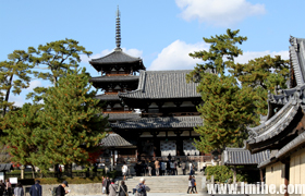 奈良的世界遗产法隆寺